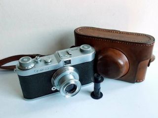 Rare Meopta Opema Czechoslovakia 35mm Film Camera With Lens.  Belar 2.  8/45,  Case