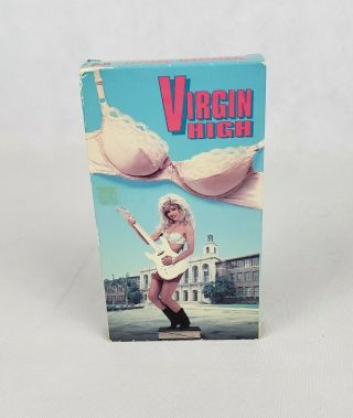 Virgin High Vhs (ntsc) Linnea Quigley,  Burt Ward,  1991 Comedy,  Ex - Rental,  Rare