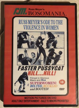 Russ Meyer - Faster Pussycat Kill Kill - Rare U.  S.  Dvd