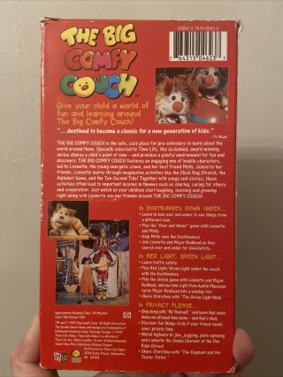 The Big Comfy Couch 1994 Blockbuster Promo VHS Tape 3 Full Episodes RARE HTF 2