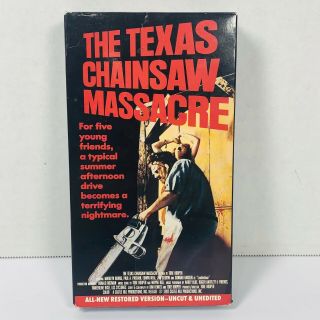 The Texas Chainsaw Massacre Vhs 1993 Rel.  Rare Mpi Home Video Uncut Cult Horror