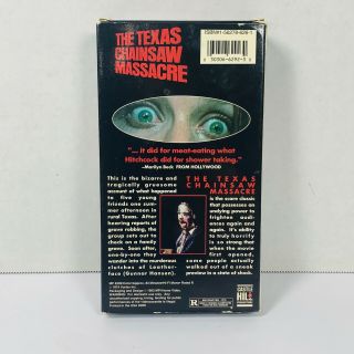The Texas Chainsaw Massacre VHS 1993 REL.  RARE MPI HOME VIDEO UNCUT CULT HORROR 3