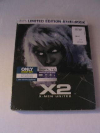 X - Men 2 United Limited Edition Steelbook Blu - Ray Out Of Print Rare Oop