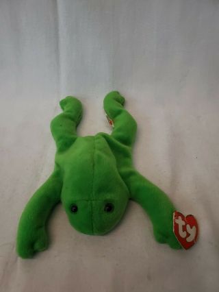 Ty Beanie Babies Vintage Legs The Frog 3rd Gen/1st Tush Tag 1993 Rare Pvc
