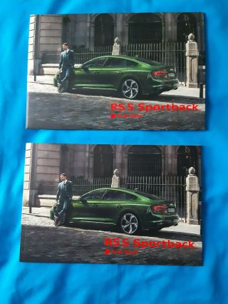 2020 Audi Rs5 Sportback Vip Brochure Prospekt Slip Case Polish Very Rare