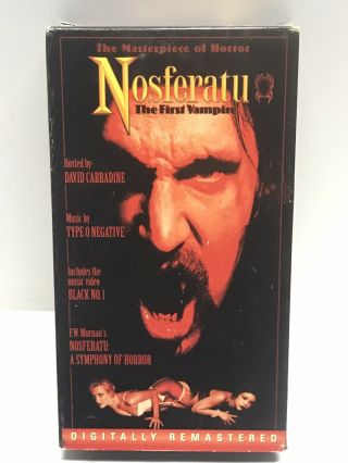 Rare Nosferatu The First Vampire Vhs 1998 Type O Negative Music On Classic Film