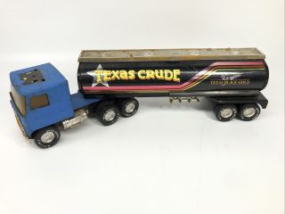 Nylint Metal Muscle Texas Crude Black Gold Tanker Truck Vintage Rare 21 " See Pic