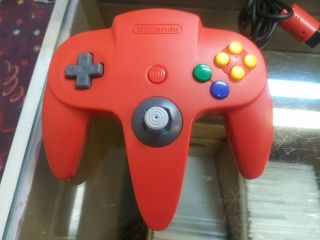 Official Oem Nintendo 64 N64 Controller Red Nus - 005 Rare
