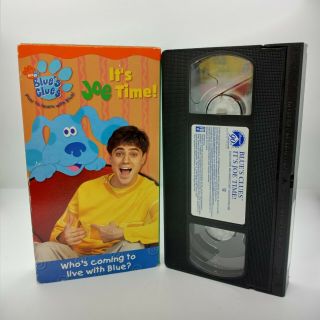 Blues Clues - Its Joe Time Vhs,  2002 Rare Hard To Find