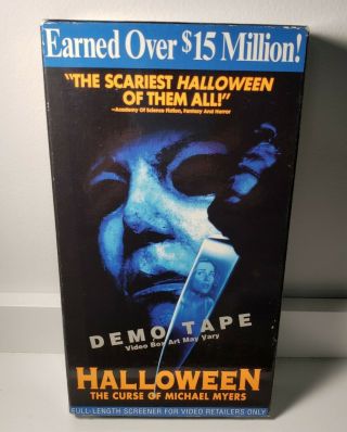 Halloween: The Curse of Michael Myers DEMO SCREENER (VHS,  1996) Rare Promo Tape 2