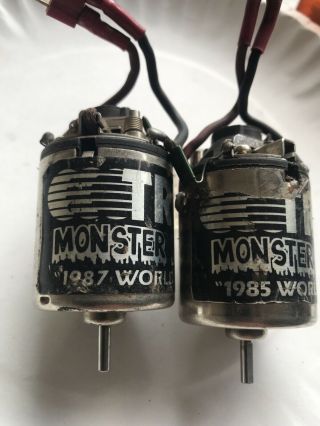 Vintage Trinity Monster Horsepower 1987 And 1985 World Champs Brushed Motor Rare