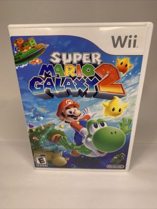 Mario Galaxy 2 (2010) Nintendo Wii Rare White Label Complete
