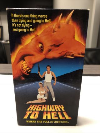 Highway To Hell Rare Vhs 1992 Patrick Bergen,  Chad Lowe Kristy Swanson