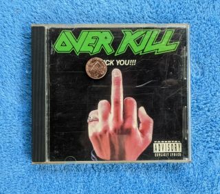 Overkill F K You Cd Ep 1990 Speed Thrash Metal Carol 1345 - 2 Rare
