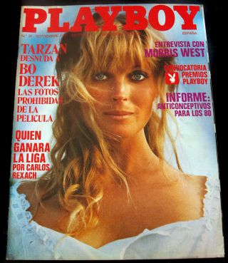 Rare Vintage Spanish Playboy September 1981 - Bo Derek & Tarzan