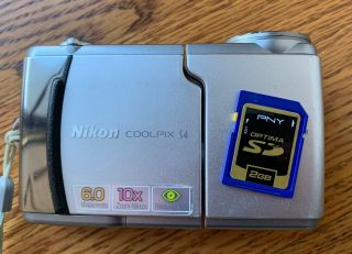 Nikon Coolpix S4 6mp Digital Camera With 10x Optical Zoom Rare Swivel