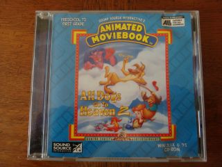 All Dogs Go To Heaven 2 Animated Moviebook (pc Windows95/3.  1 1996) Cd Rom Rare