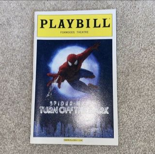 Broadway Spider - Man Turn Off The Dark Playbill Rare Obc Cast June 2011