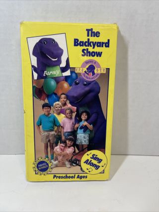 Barney - The Backyard Show (vhs,  1988) Rare Hard To Find Look At Pictures