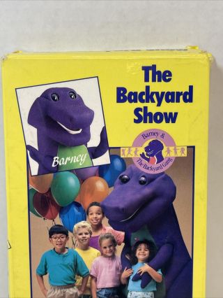 Barney - The Backyard Show (VHS,  1988) Rare Hard To Find Look At Pictures 2