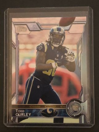 2015 Topps Football Todd Gurley Rc Rookie Sp Variation 422 Rare