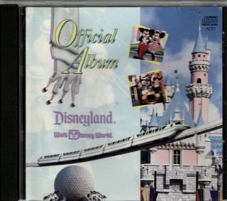" The Official Album Of ".  " Disneyland & Walt Disney World ".  Rare Souvenir Cd