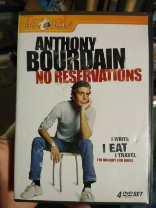 Anthony Bourdain: No Reservations 2007 4 Dvd Set Rare Oop.  Missing Disc 4.