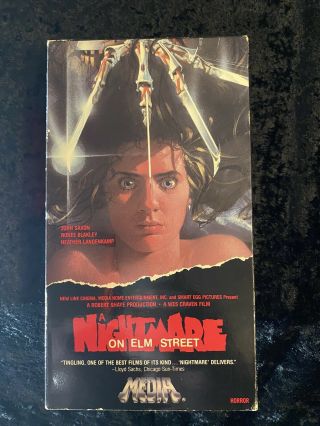 Nightmare On Elm Street Cult Horror Vhs Tape Gore Slasher Dead 80s Rare Cheapest