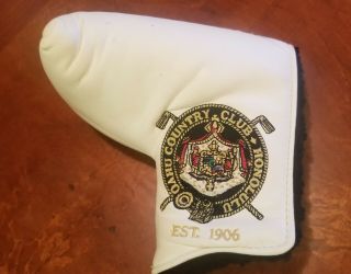 Rare Titleist Oahu Country Club Member/guest Leather Blade Putter Headcover Am&e