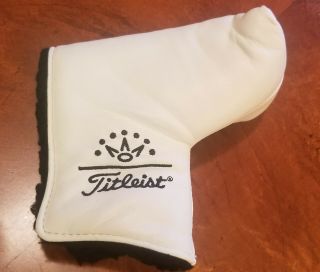 RARE Titleist Oahu Country Club Member/Guest Leather Blade Putter Headcover AM&E 2