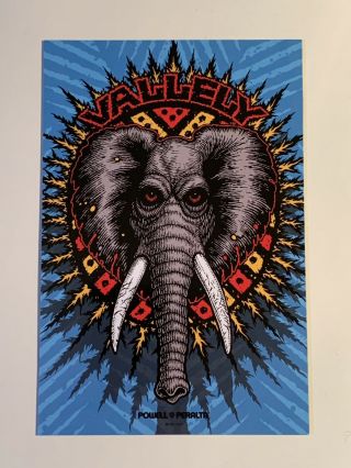 Powell Peralta Skateboard Mike Vallely “elephant”custom Sticker/card/magnet;rare