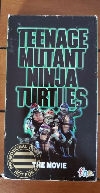 Teenage Mutant Ninja Turtles The Movie Vhs Video Tape Promotional Screener Rare