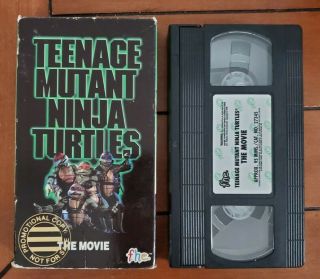 Teenage Mutant Ninja Turtles The Movie VHS Video Tape Promotional Screener RARE 3
