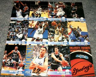Orlando Magic Vintage 1994 - 95 Nba Skybox Team Card Set Collector 