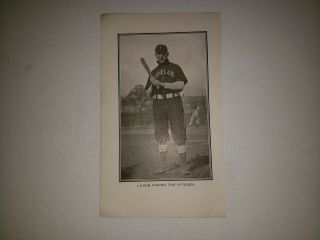 Nap Lajoie 1905 Mcgraw Baseball Star Sheet Very Rare