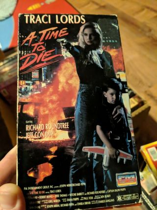 A Time To Die Vhs Traci Lords Pm Home Video Rare Action Cheese Richard Roundtree
