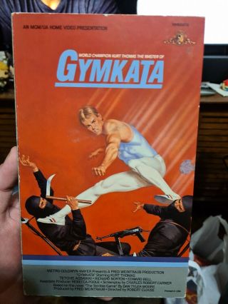 Rare Gymkata Vhs Big Box Mgm Ua 1985 Collectible Kurt Thomas Cult Oop