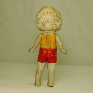 Rare Antique All Bisque JAPAN Doll Jointed Arms Hand Painted 8 