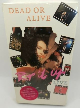 Dead Or Alive Rip It Up Rare Concert Vhs 1988