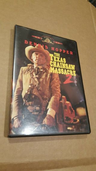 The Texas Chainsaw Massacre 2 Two Part Dennis Hopper Rare Horror Dvd Leatherface