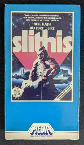 Slithis Vhs Media Home Entertainment Rare 70s Horror Sci - Fi Spawn Of The Slithis