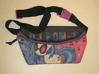 Rare Hasbro My Little Pony Dj Pon - 3 Nylon Fanny Waist Pack Bag Belt