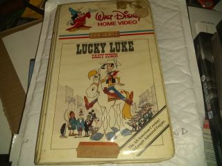 Rare Walt Disney Home Video Vhs Lucky Luke Daisy Town 850vs Clamshell Rare