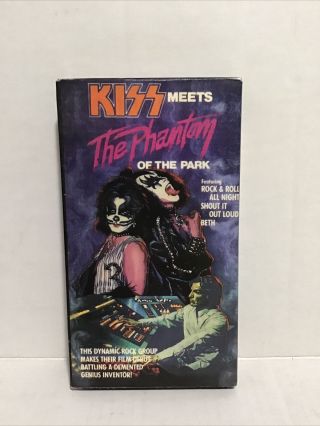 Vtg Kiss Meets The Phantom Of The Park Vhs 1988 Gene Peter Ace Paul Rare