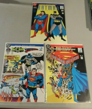3 Rare Batman Variants Best Western At&t Promo Adventures 25 Wf 179 Superman Mos