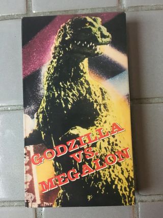 Godzilla Vs.  Megalon Vhs Kaiju Color Classic Rare Artwork