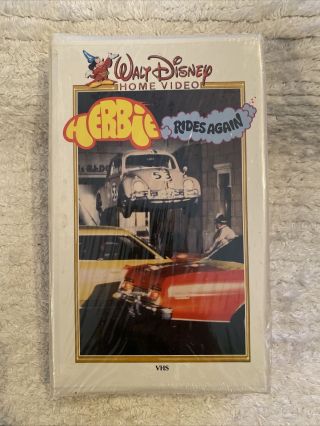 Rare Vintage 1974 Walt Disney Home Video Herbie Rides Again Vhs Clamshell