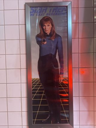 Star Trek Dr.  Beverly Crusher 1994 Rare Vintage Door Poster