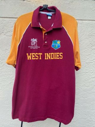 Rare Icc 2007 World Cup West Indies Cricket Shirt Sz Xxl