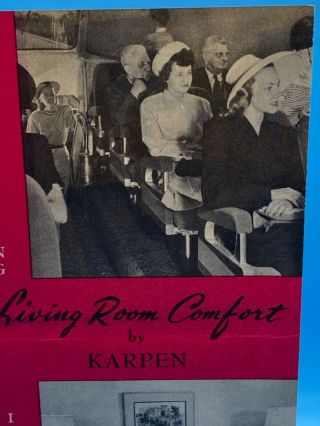 Rare Vtg.  S.  Karpen & Bros.  Furniture Advertisement Brochure.  Pil - O - Rest